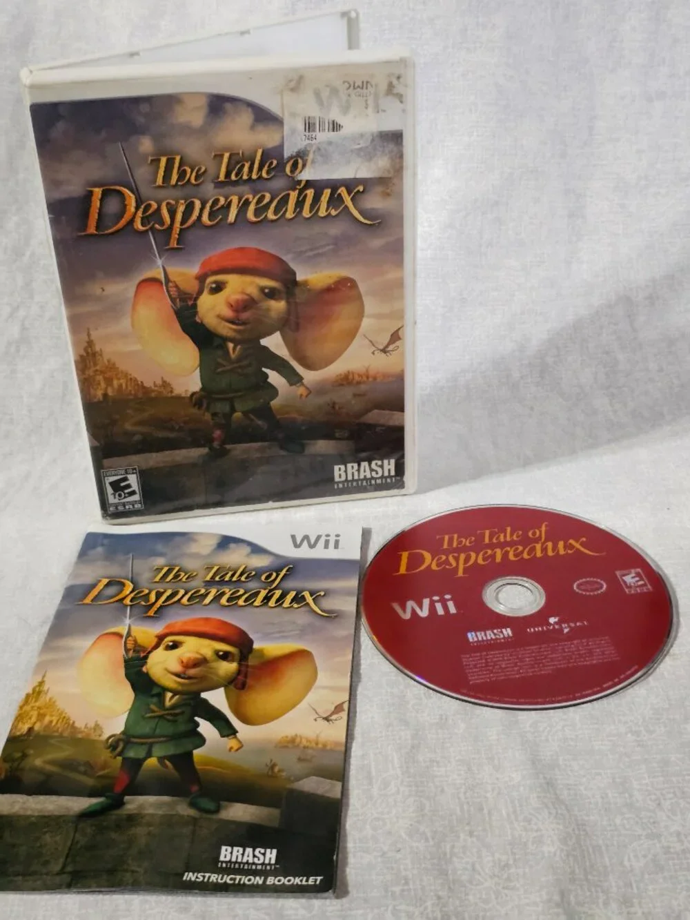 The Tale of Despereaux Nintendo Wii 2008 Complete Tested Works Family Adventure